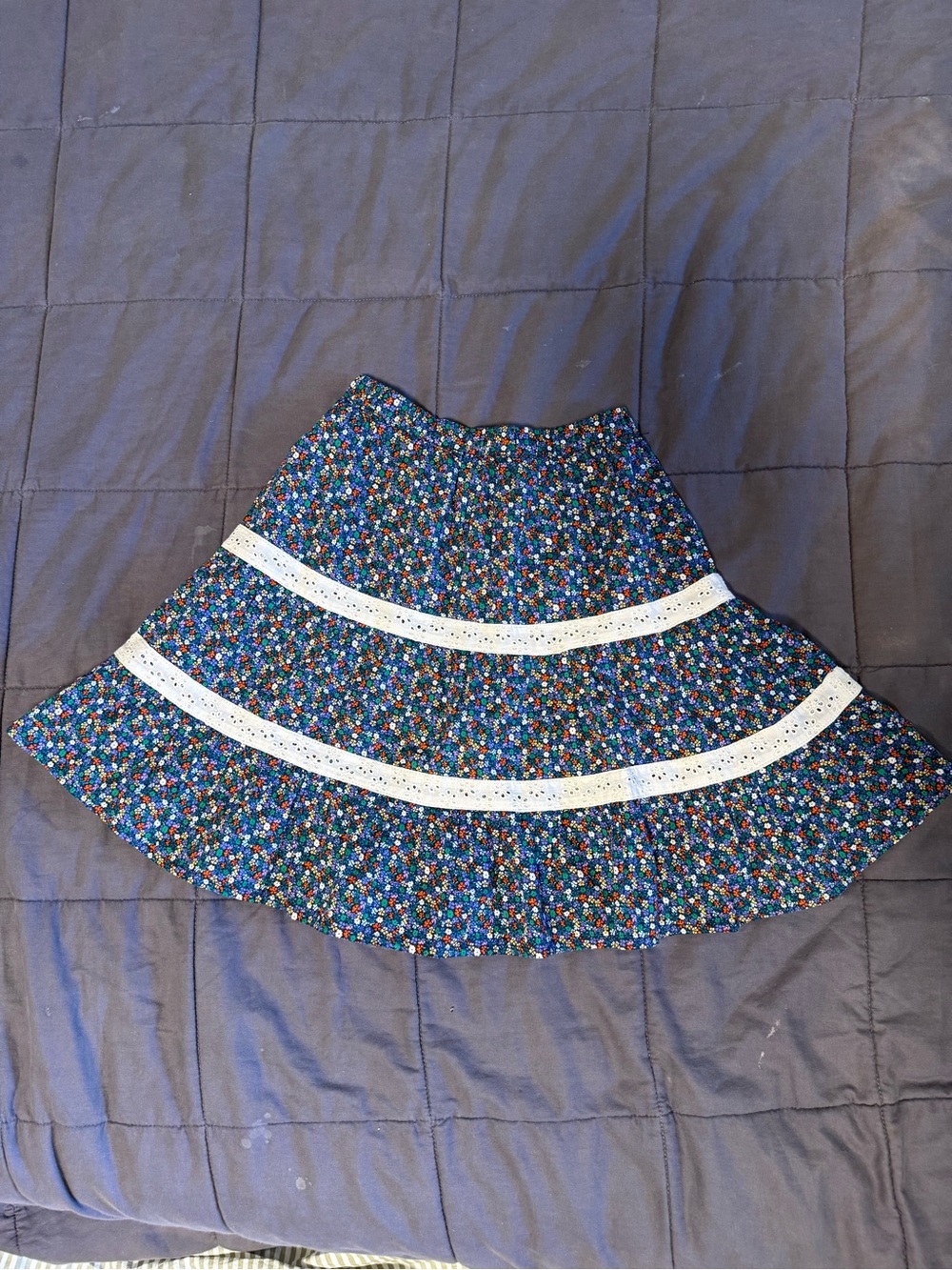 little bird by jools oliver 18 months vintage floral skirt white lace trim doen